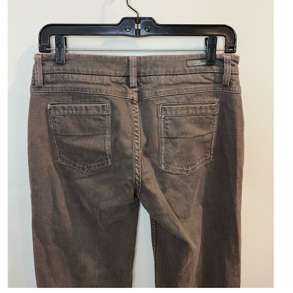 Level 99 Denim Flare Grey Distressed Mid Rise Jean Size 28 - Picture 6 of 7